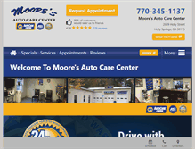 Tablet Screenshot of mooresautocarecenter.com